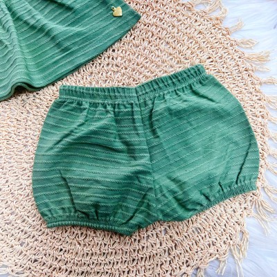 Conj. Batinha Pingente Coração e Short - Verde